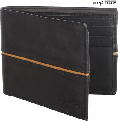 

Spairow Men Black Genuine Leather Wallet(9 Card Slots)