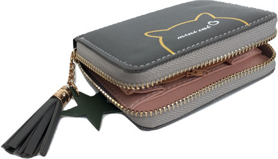 

Regiis Women Casual Grey Artificial Leather Wallet(4 Card Slots)