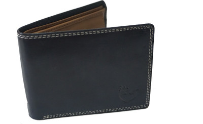 

APF COLLECTION Men Black Genuine Leather Wallet(4 Card Slots)