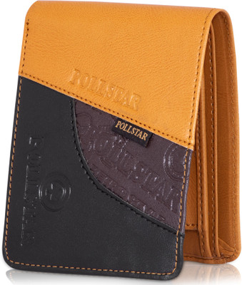 

POLLSTAR Men Tan Artificial Leather Wallet(6 Card Slots)