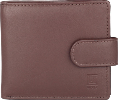 

U+N Men Formal Brown Genuine Leather Wallet(10 Card Slots)