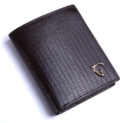 

Royal Scot Grey Men Brown Genuine Leather Wallet(4 Card Slots), Dark brown