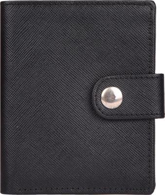 

tvj Men Black Artificial Leather Wallet(5 Card Slots)
