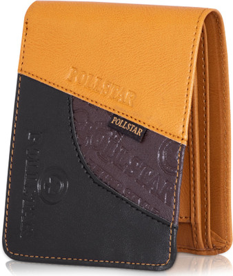 

POLLSTAR Men Tan Artificial Leather Wallet(6 Card Slots)