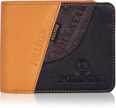 

POLLSTAR Men Tan Artificial Leather Wallet(6 Card Slots)