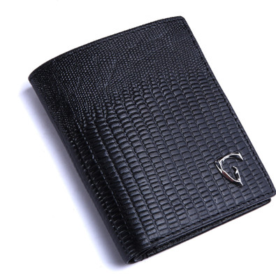 

Royal Scot Grey Men Black Genuine Leather Wallet(4 Card Slots)