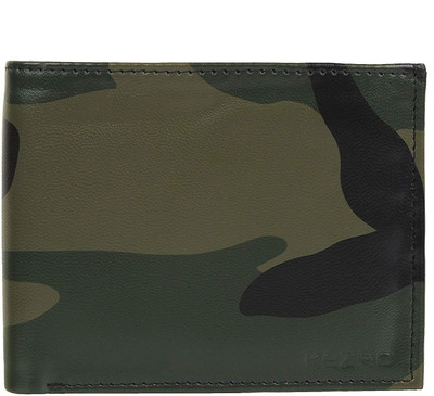 

KEZRO Men Green Artificial Leather Wallet(3 Card Slots), Army green