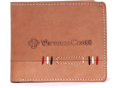 

Victoria Cross Men Tan Genuine Leather Wallet(8 Card Slots)