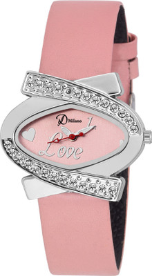 

D'Milano WHT122 Pink Dial Watch - For Women
