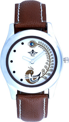 RAM Brown Exclusive Fethers Art Wrist Watch - For Women