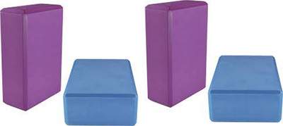 

GLS Yoga Block Heavy Duty EVA Foam - Pack of 4 Yoga Blocks(Multicolor Pack of 4)