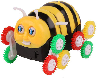 

Green Apple Battery Operated Funny Bee On Wheels - Yellow(Yellow, Black)