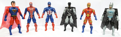 

AS Avengers Infinity War Action Figure of 6 Super Heroes (Deluxe Size) with Light(Red, Blue, Black, Grey, Multicolor)