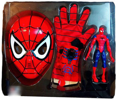 

Bright Enterprise 3 in 1 Beautiful Gift Set Of Avenger (SPIDER MAN ) A Perfect Dress up For Kids.(3 Pcs)(Multicolor)