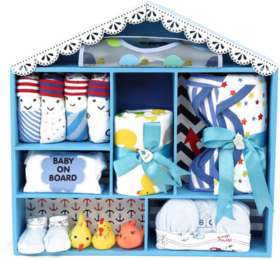 

Little Surprise Box New Born Baby Gift Hamper(Blue)