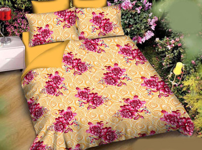 

KD Sales 200 TC Polycotton Double Floral Bedsheet(Pack of 1, Multicolor)