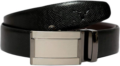 

Hidekraft Men Formal Black Genuine Leather Reversible Belt
