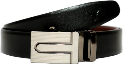 

Hidekraft Men Formal Black, Brown Genuine Leather Reversible Belt
