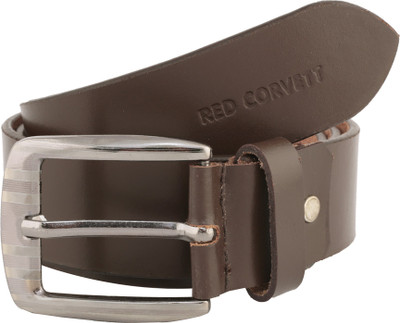 

RED Corvett Men Formal Brown Genuine Leather Belt