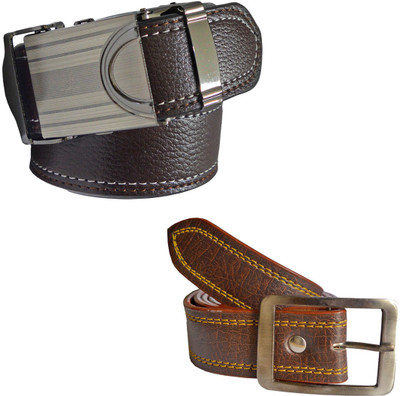 

LOOPA Men Formal Brown Synthetic Belt