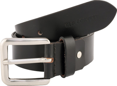 

RED Corvett Men Formal, Party, Evening Black Genuine Leather Belt
