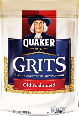

Quaker Grits Old Fashioned, White Corn Grits - 681g (24oz)(681 g, Sachet)