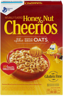 

General Mills Cheerios Honey Nut Gluten Free Breakfast Cereal - 347g (12.25oz)(347 g, Box)