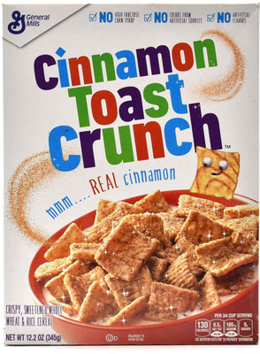 

General Mills Cinnamon Toast Crunch Cereal - 345g (12.2oz)(345 g, Box)