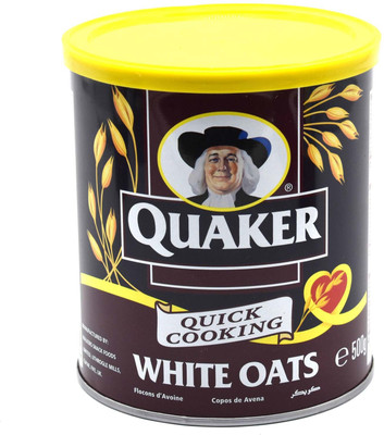 

Quaker Quick Cooking White Oats - 500g(500 g, Tin)