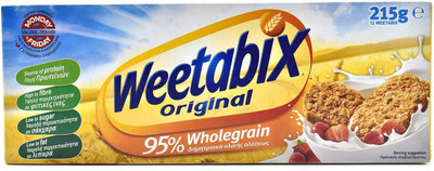 

Weetabix Original Wholegrain Wheat Cereal, 12 - 215g(215 g, Box)