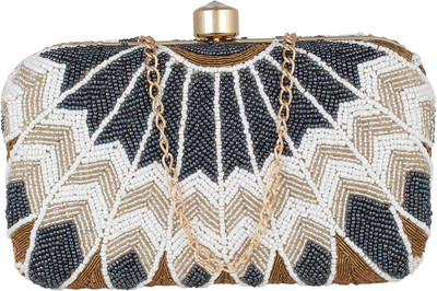 

CRAFTZEN Casual Black, White Clutch