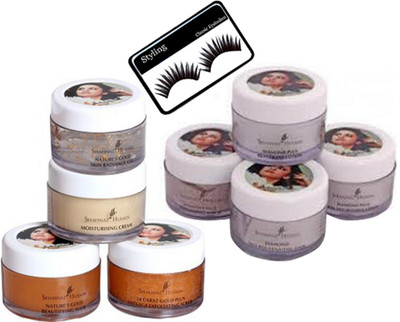 

styling Eyelashes&Shahnaz Husain Gold & Diamond Facial Kit(Set of 3)