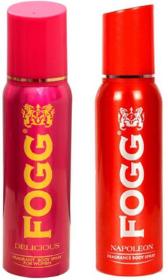 

Fogg DELICIOUS DEODORANT 120 ML+NAPOLEON DEODORANT 120 ML Deodorant Spray - For Men & Women (120 ml, Pack of 2) Body Spray - For Men & Women(240 ml, Pack of 2)