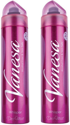 

vanesa whisper Deodorant Spray - For Women(300 ml, Pack of 2)