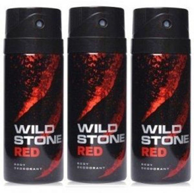 

Wild Stone RED Deodorant Spray - For Men(450 ml, Pack of 3)