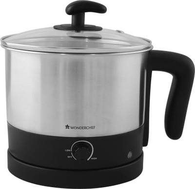 

Wonderchef Multi-cook 1.2L Electric Kettle(1.2 L, Black & Silver)