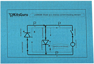 

KitsGuru Diode as a Reverse Current Blocking Element LGSK006 Educational Electronic Hobby Kit