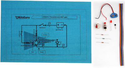 KitsGuru Transistor as a NOT gate Educational Electronic Hobby Kit