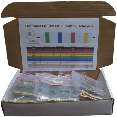 

REES52 50 Value Resistor Kit Electronic Components Electronic Hobby Kit