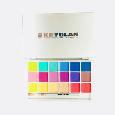 

Kryolan Eyeshadow Compact 18 color Variety ( BRIDAL B-2 ) 20 g(Multi)