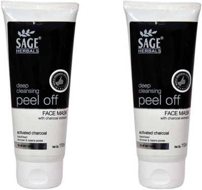 

Sage Herbals Natural Charcoal Purifying Cleansing Black Peel Off Mask(220 g)
