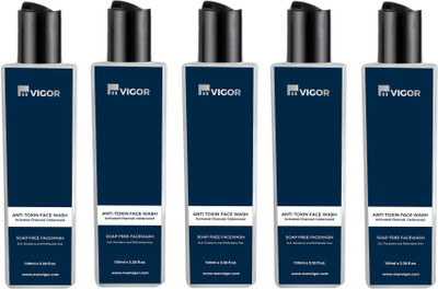 

mVIGOR Activated Charcoal Soap Free Combo (Pack of 5) Face Wash(100 ml)