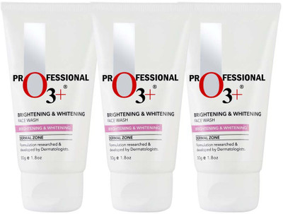

O3+ Brightening & Whitening Face Wash pack of 3 Face Wash(50 g)