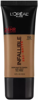 

L'Oreal Infallible Pro-Matte Up to 24H Foundation(110 Crème Café)