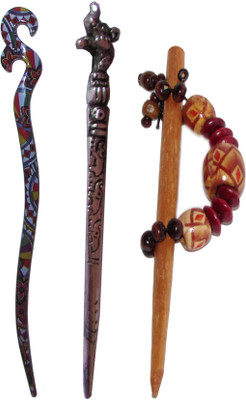 

blue blood Combo of Multi Color Juda Sticks Bun Stick(Multicolor)