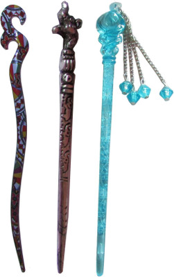 

GAGRAT Combo of Multi Color Juda Sticks Bun Stick(Multicolor)