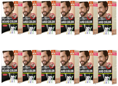 

Bigen Men's Beard Colour ( 20g + 20g Each ) | Combo Pack / Set Of 12 Ammonia Free Beard Hair Color(B103 - Dark Brown)