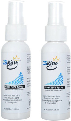 

Osking Hair Fiber Hold Spray 35 ml can be used with all hair fibers & hair styling Hair Styler Spray ,Pack Of 2 (70 ml)(70 ml)