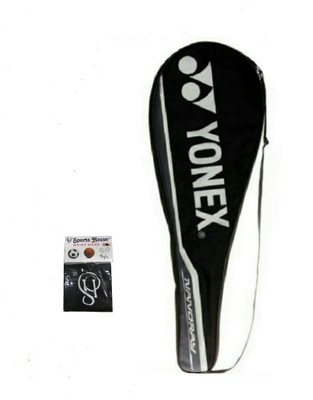 

Yonex Nanoray 6000I (Pack of 1) With SportsHouse Cotton Wrist Band Badminton Kit