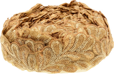 

Fabric and Lace LC37688 Beige Color Machine Made floral Embroidery Lace Reel(Pack of 1)
